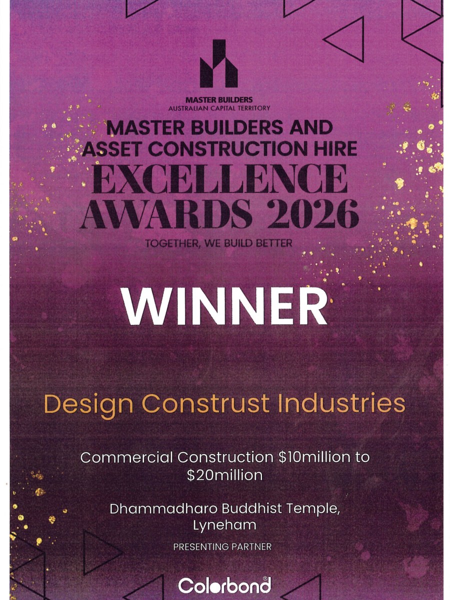 Wat Dhammadharo Wins Master Builders and Asset Construction Hire Excellence Awards&nbsp;2026