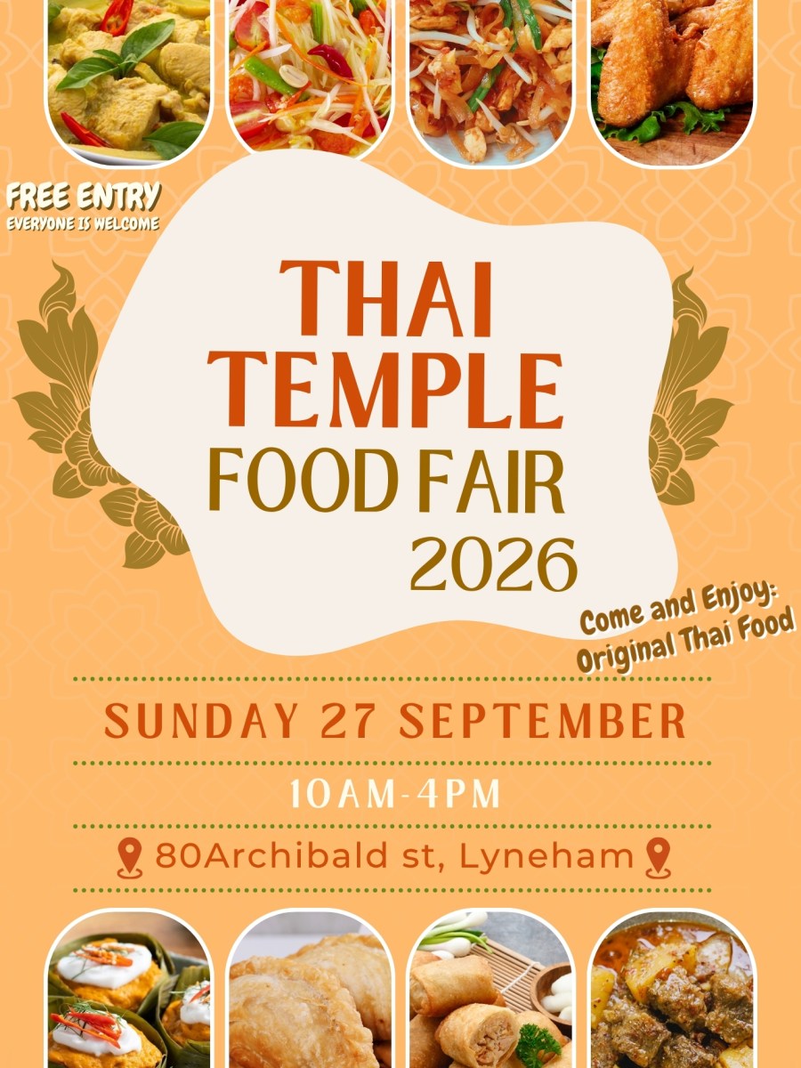 Thai Temple Food Fair 27 September&nbsp;2026